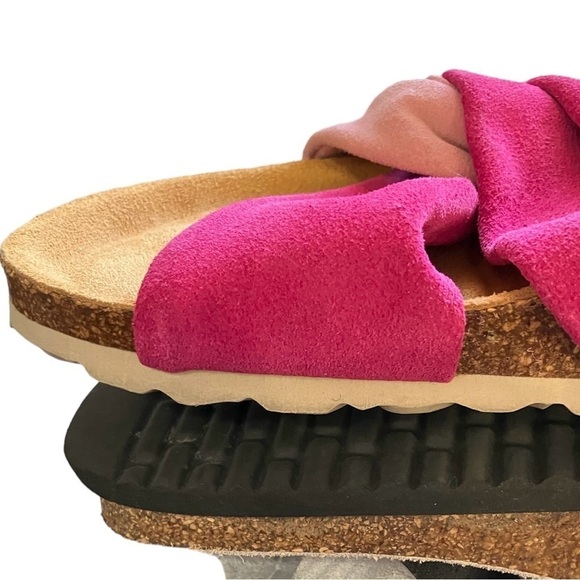 Intentionally Blank Pink Suede Sandals Size 5.5-6 - Picture 9 of 10